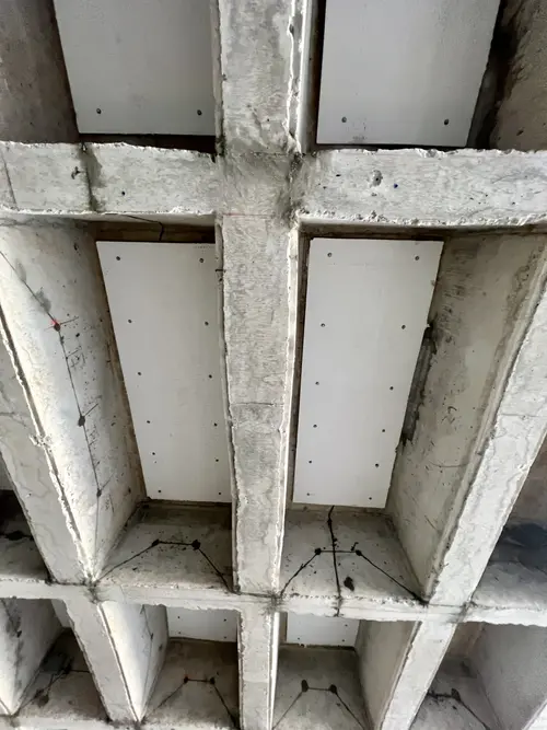 LifePanel Galvanic mesh anode on soffit